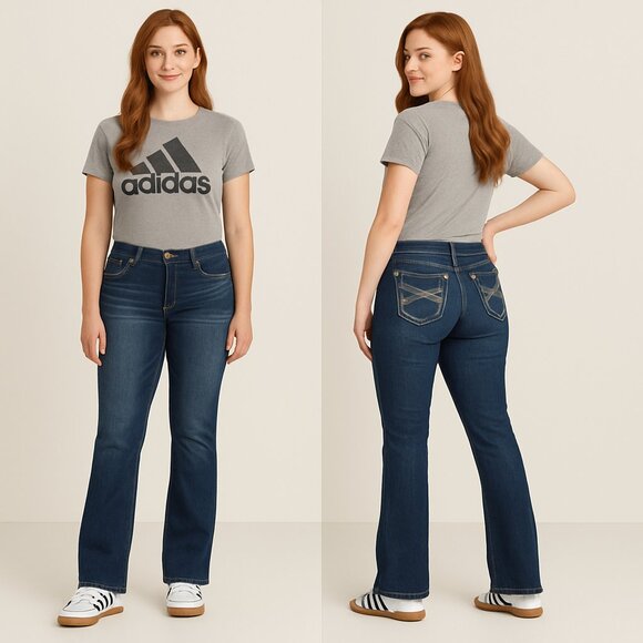 ARIAT π REAL Denim Mid Rise Bootcut Jeans Entwined Stitch Size 31L - Picture 4 of 15